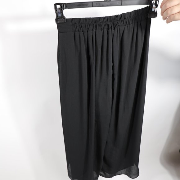 Flowy crop pants black - Picture 2 of 5